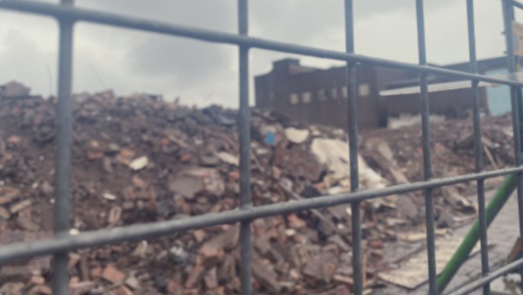 Demolition of Crewe town centre at the end of 2020