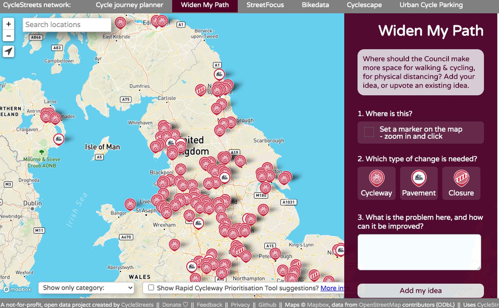 Map reveals locations of pop-up walking and cycling measures – and where more are needed