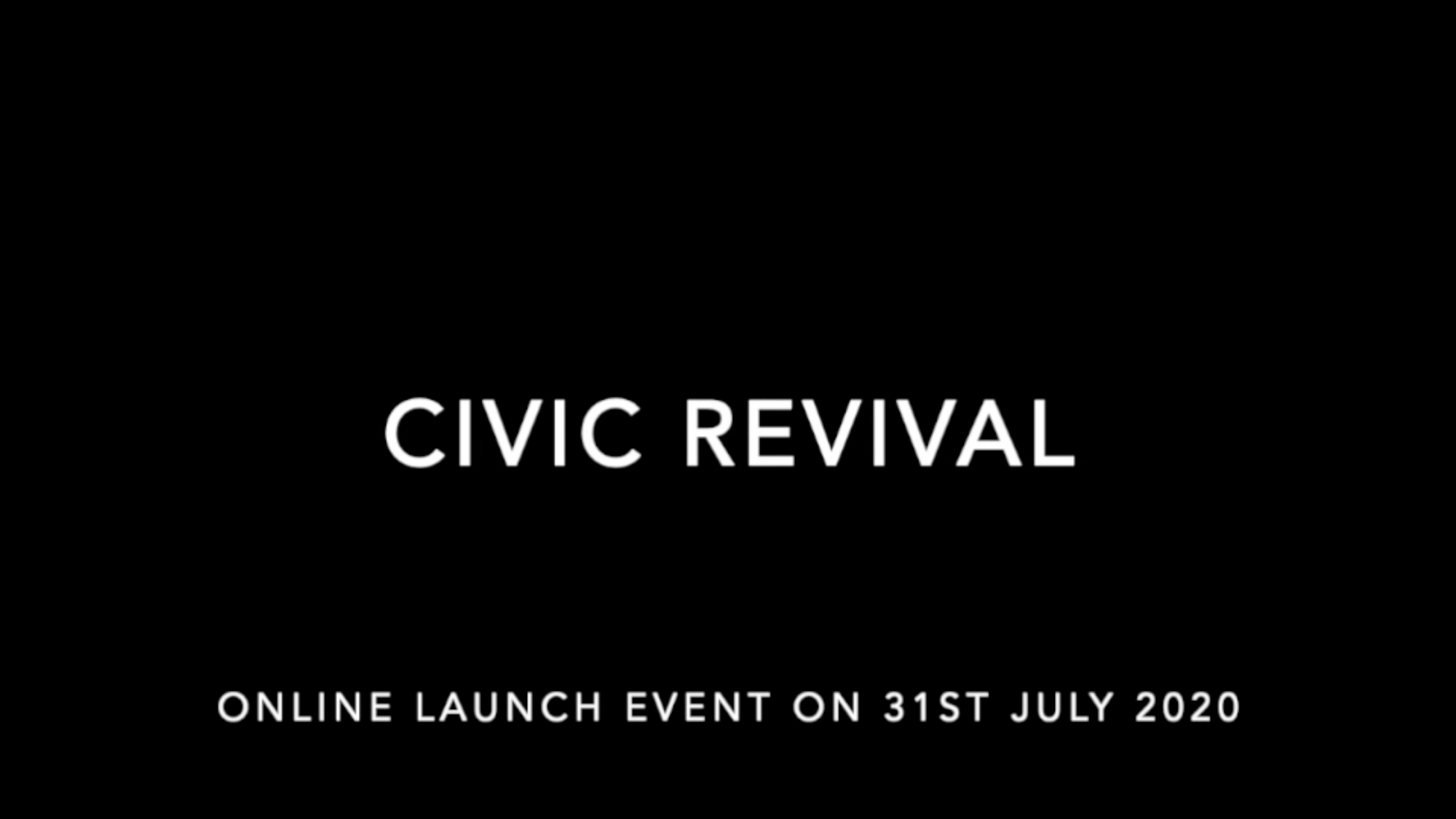 Civic Revival Launch Event