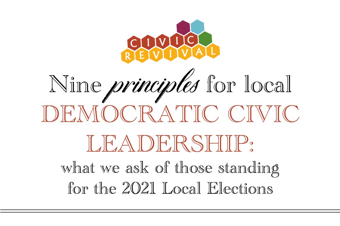 Nine principles for local democratic civic leadership